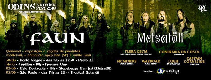 Odin’s Krieger 2018 traz música Medieval e Folclórica com Metal em 4&nbsp;cidades