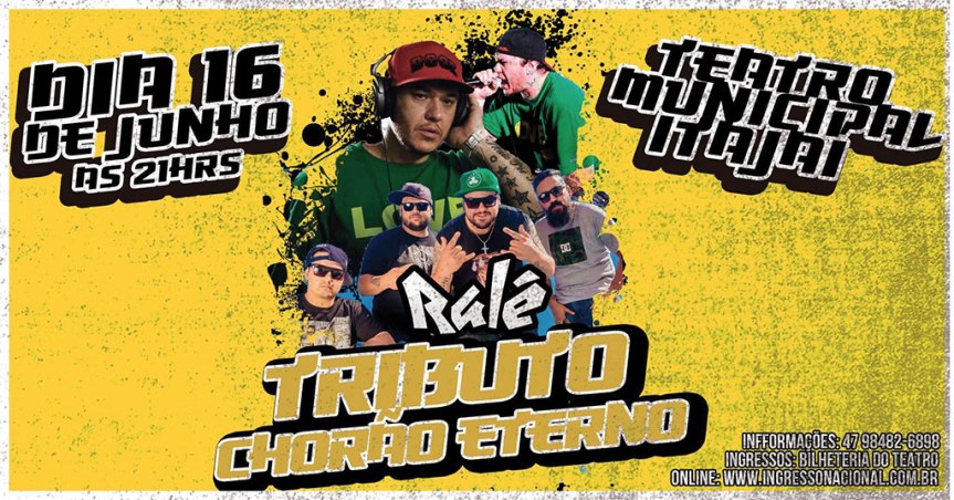 Banda Ralé faz tributo ao Charlie Brown Jr. em&nbsp;Itajaí