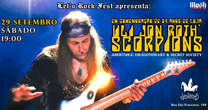 Uli Jon Roth se apresenta em Curitiba com clássicos do&nbsp;Scorpions