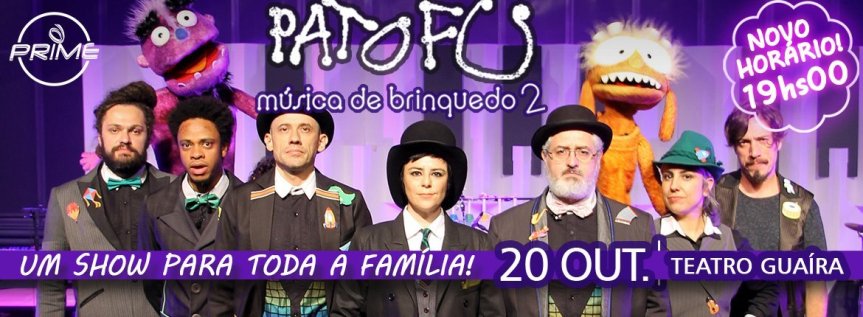 Pato Fu apresenta música de brinquedo no Teatro&nbsp;Guaíra