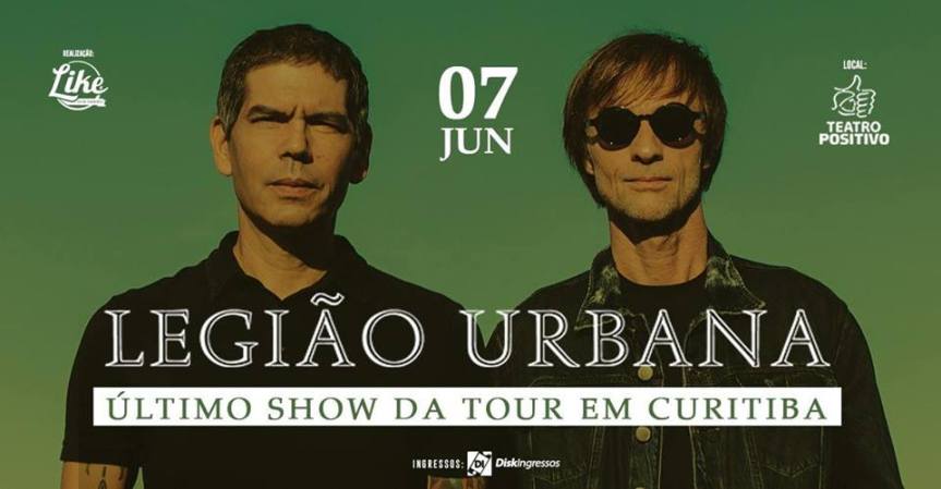 Legado do Legião Urbana é celebrado com show no Teatro&nbsp;Positivo