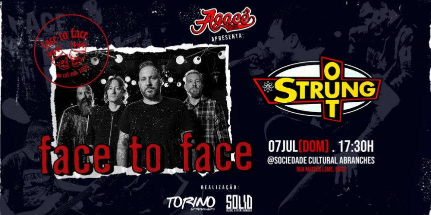 Bandas americanas Face To Face e Strung Out fazem dobradinha Hardcore em&nbsp;Curitiba