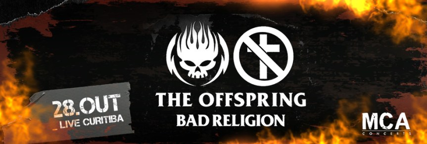 The Offspring e Bad Religion: bandas fazem show com ingressos esgotados na Live&nbsp;Curitiba