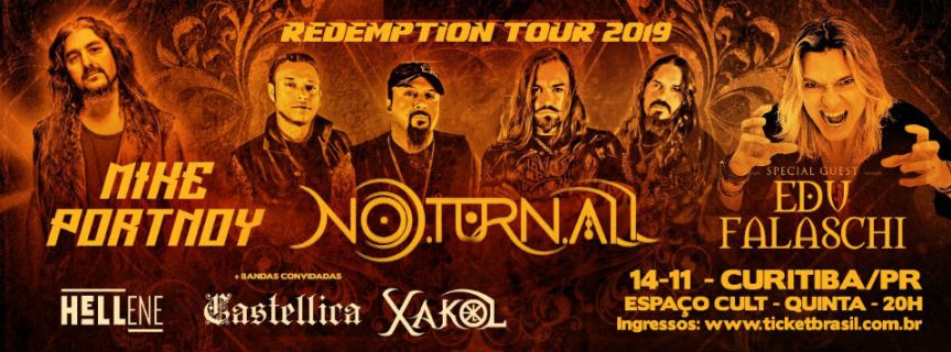 Noturnall se apresenta com Mike Portnoy (Dream Theater) em&nbsp;Curitiba