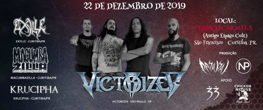 Victorizer chega a Curitiba com Vitor Rodrigues tocando clássicos do Torture&nbsp;Squad