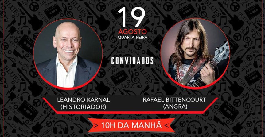 Talk show da Kiss FM “Bom dia! Com Rock e Filosofia!” convida Leandro Karnal e Rafael&nbsp;Bittencourt