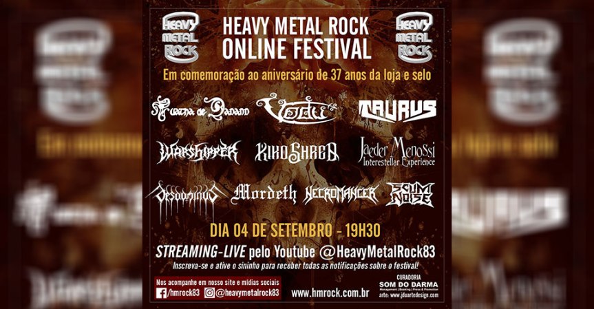 Tuatha de Danann, Vodu, Taurus e Warshipper estão entre as atrações do Heavy Metal Rock – Online&nbsp;Festival