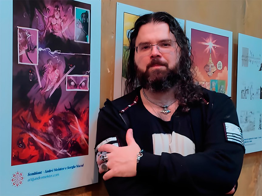 Mostra Traços Curitibanos na Gibiteca valoriza artistas ligados ao&nbsp;Metal