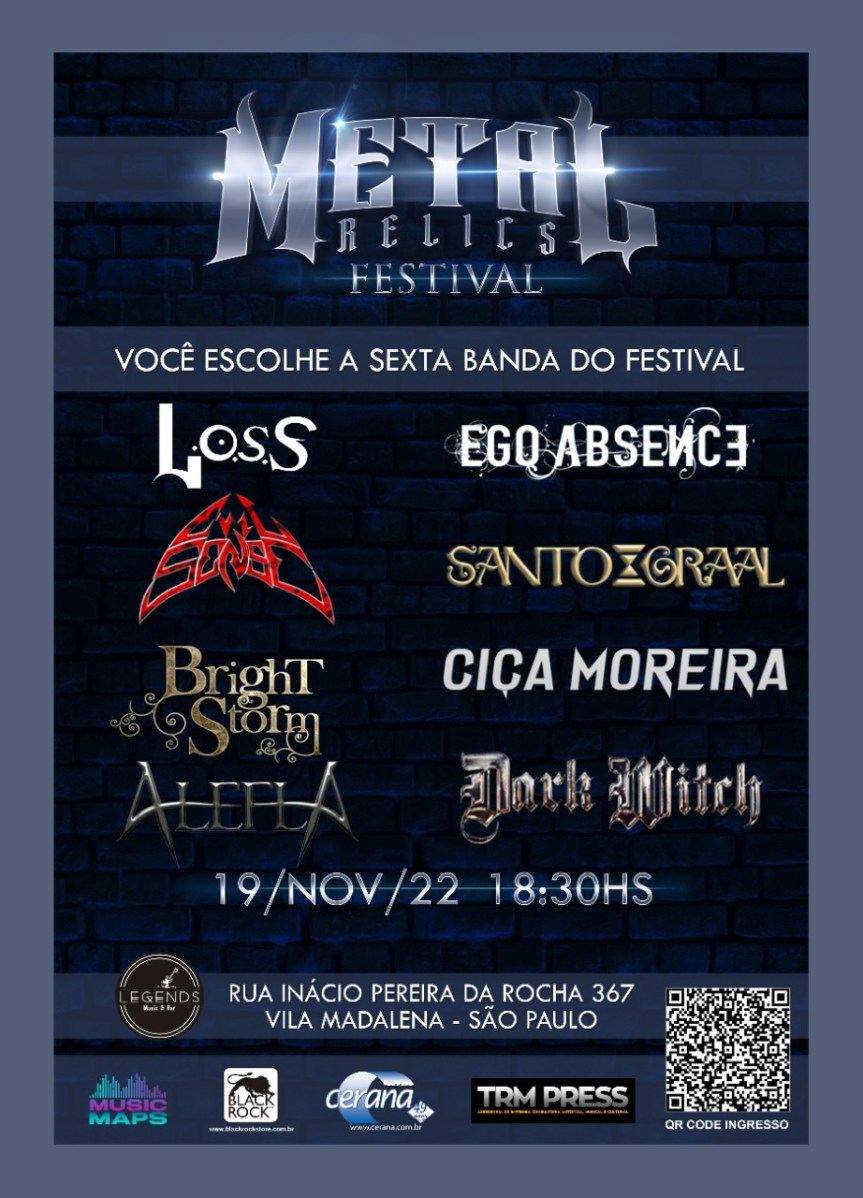 Metal Relics Festival anuncia bandas para próxima etapa de concurso&nbsp;cultural
