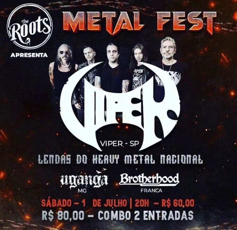 VIPER se apresenta em Franca neste sábado, dia 1 de julho, no The&nbsp;Roots
