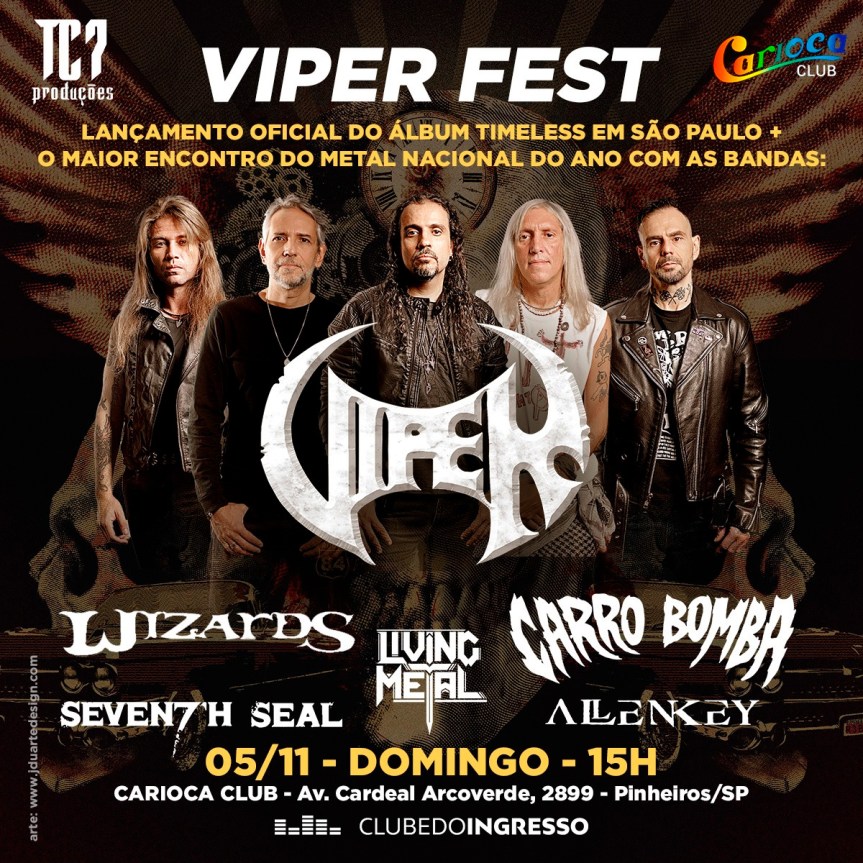 Primeira edição do VIPER FEST reúne gerações do heavy metal&nbsp;brasileiro
