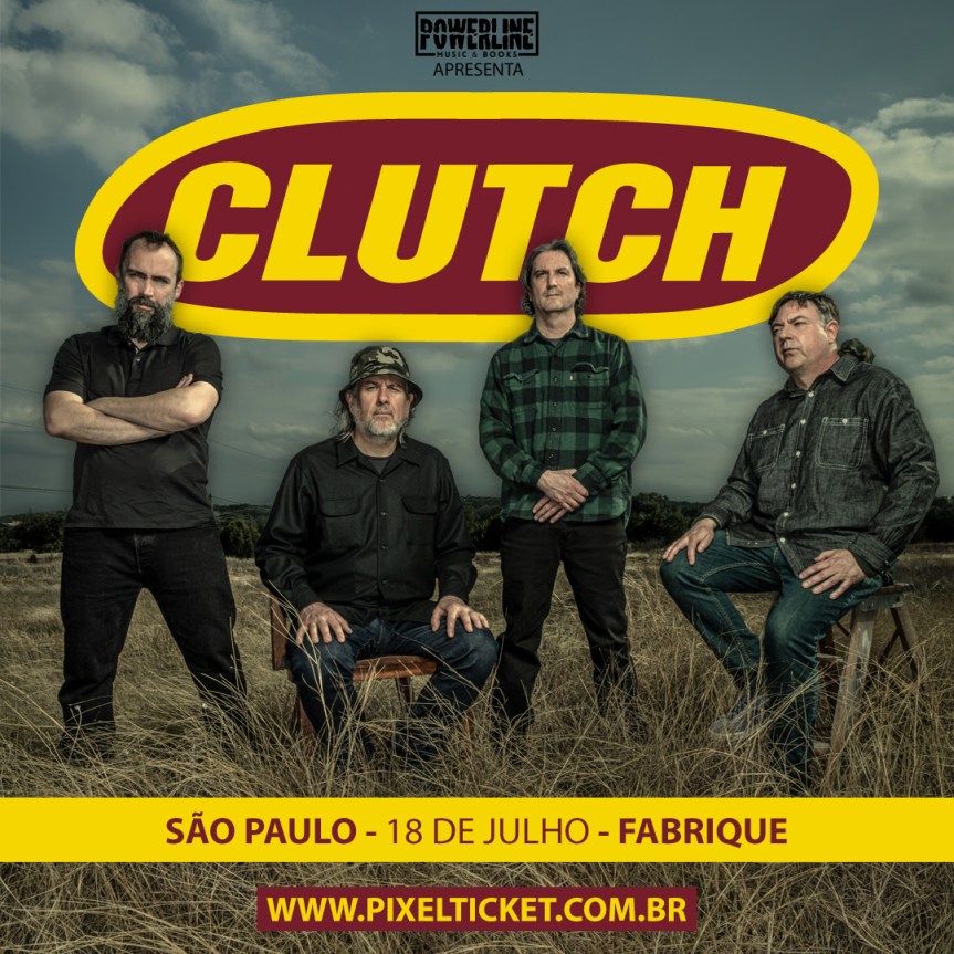 Clutch confirma show único no Brasil em&nbsp;julho