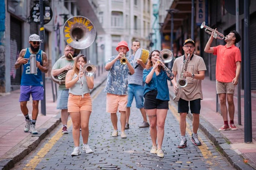 Pela primeira vez, Curitiba recebe festival de fanfarras com shows ao vivo e bate-papos&nbsp;gratuitos