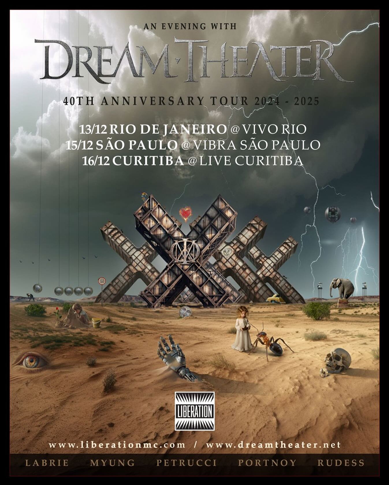 Dream Theater: Turnê de 40 anos da banda passa pelo Brasil em