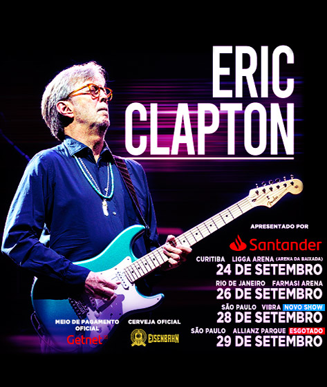 Eric Clapton: Show em Curitiba tem alguns setores esgotados