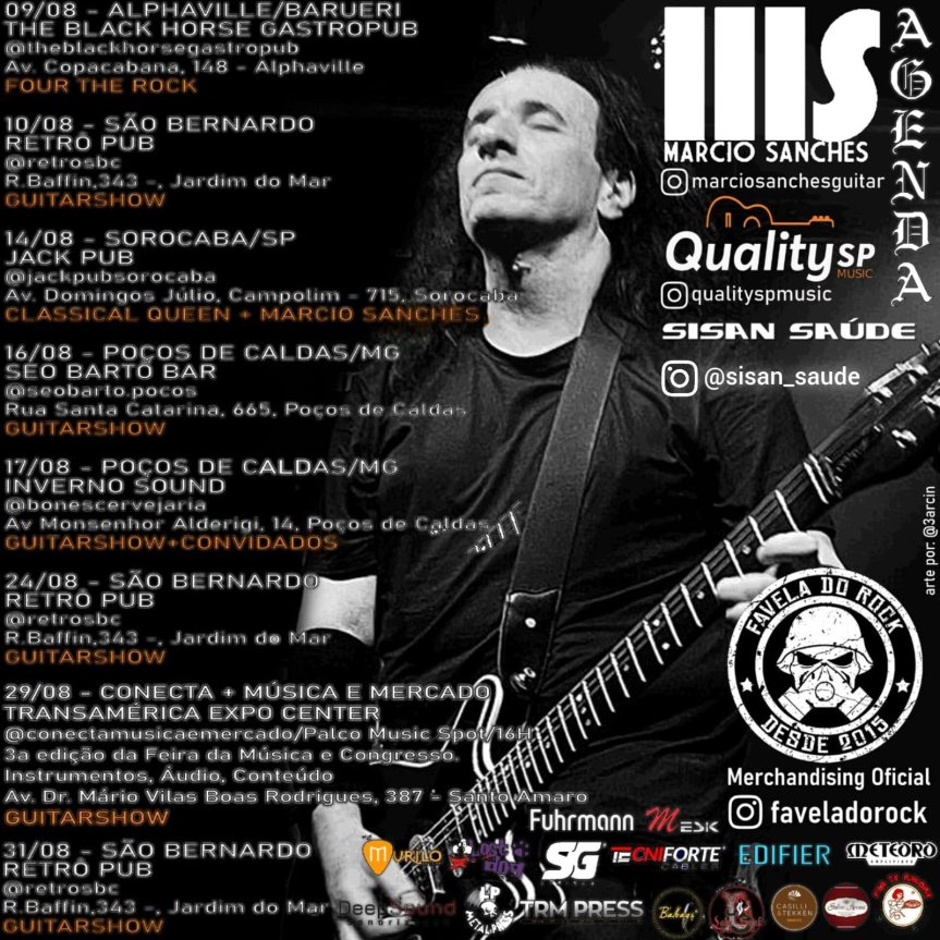 Marcio Sanches inicia série de shows por São Paulo, Minas Gerais e na Conecta+ Música e Mercado em&nbsp;agosto
