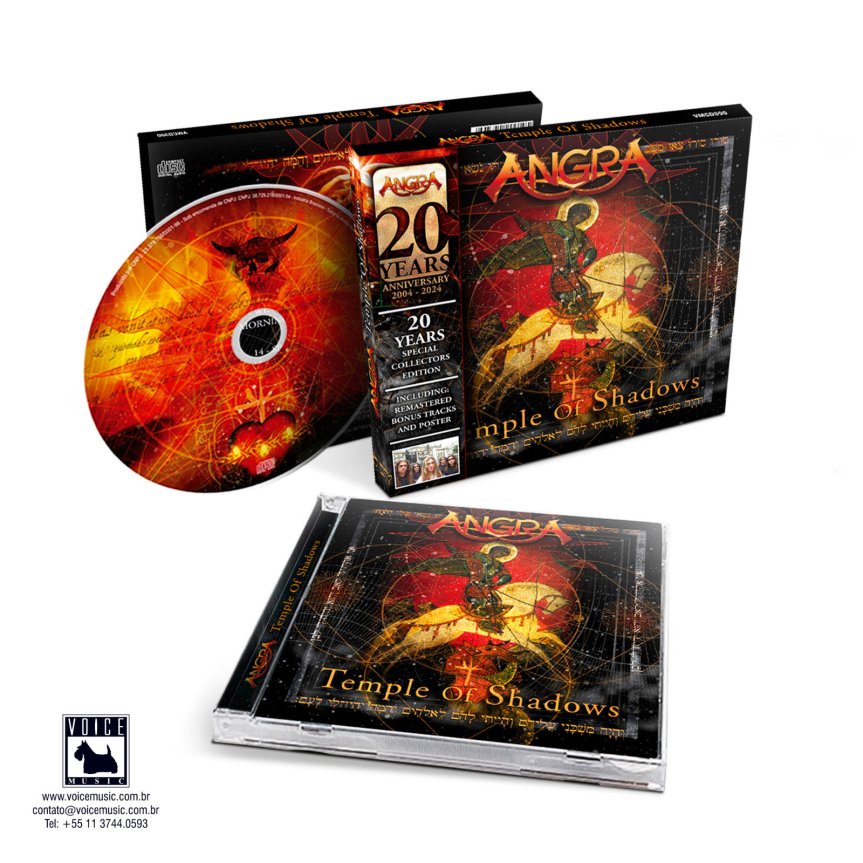 Voice Music relança edição especial remasterizada de “Temple of Shadows” em celebração aos 20 anos do clássico do&nbsp;Angra