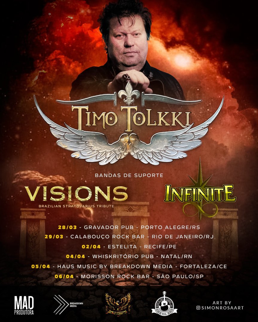 Timo Tolkki celebra seu legado no Stratovarius com turnê pelo Brasil em&nbsp;2025