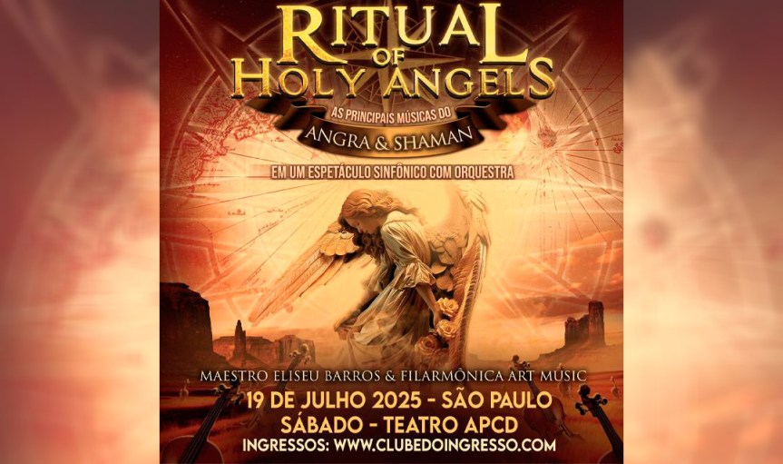Ritual Of Holy Angels: tributo a Angra e Shaman se apresenta em São Paulo em julho de&nbsp;2025