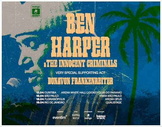 Ben Harper e Donavon Frankenreiter se apresentam no Brasil em&nbsp;abril