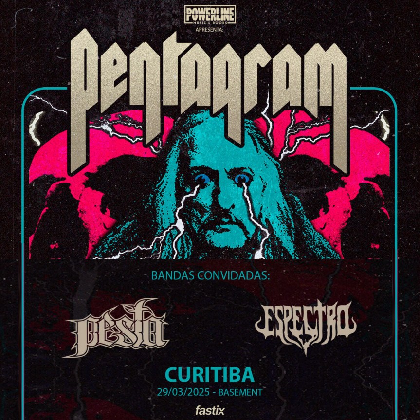 Pentagram em Curitiba (29/03): Espectro e Pesta são as bandas&nbsp;convidadas