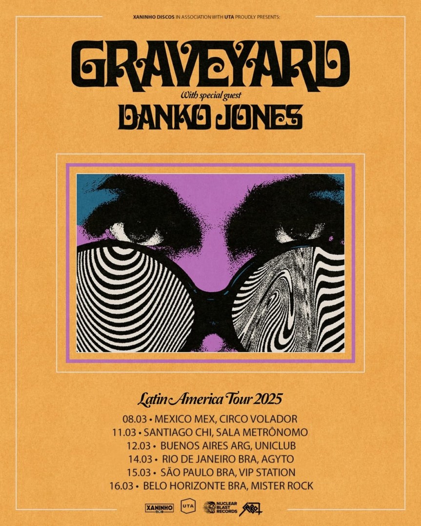 Graveyard inicia em março a nova turnê brasileira; Danko Jones é convidado&nbsp;especial