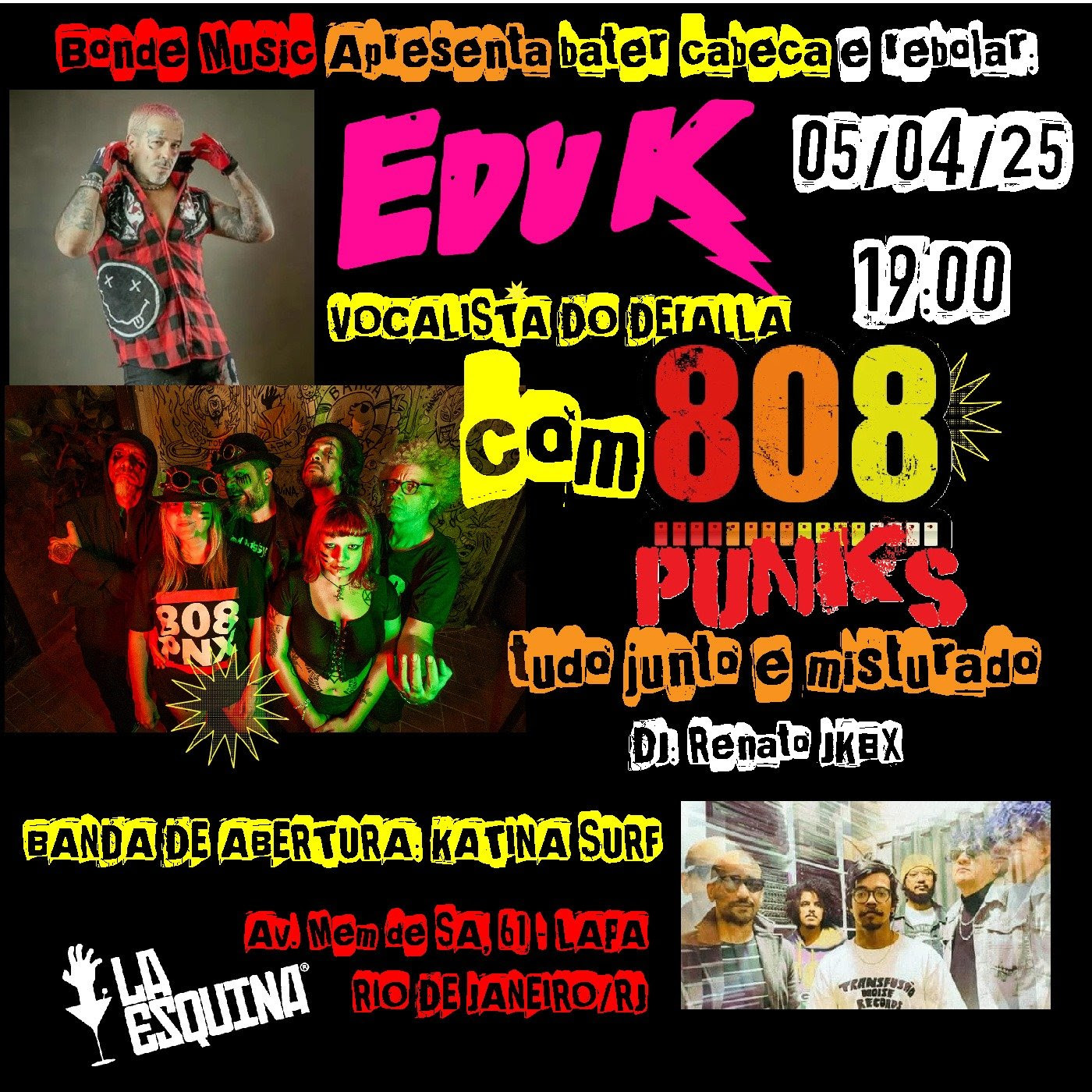 Edu K e 808 Punks anunciam turnê explosiva pelo Brasil – Acesso Music