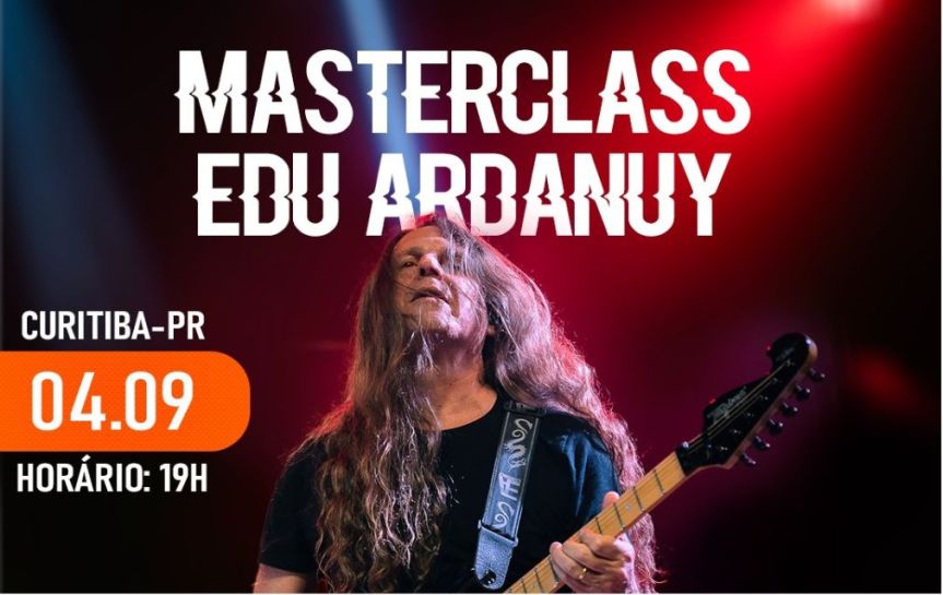 Edu Ardanuy ministra masterclass sobre composição na escola de música 180BPM, em&nbsp;Curitiba