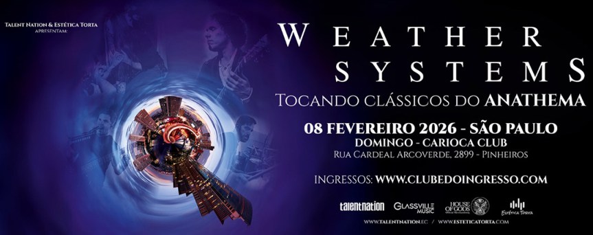 Weather Systems traz a emoção dos clássicos do Anathema a São Paulo em fevereiro de&nbsp;2026