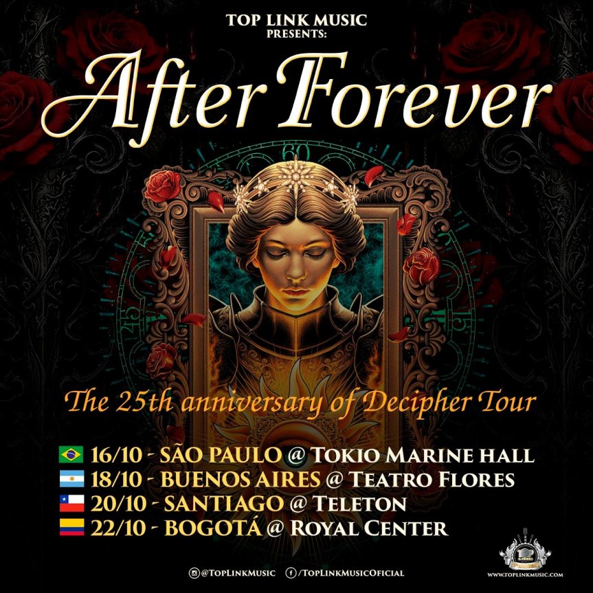 After Forever retorna aos palcos na América Latina em 2026 e celebra aniversários dos clássicos Decipher e Prison of&nbsp;Desire