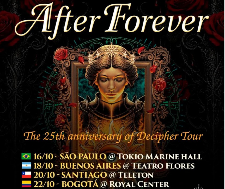 After Forever retorna aos palcos na América Latina em 2026 e celebra aniversários dos clássicos Decipher e Prison of&nbsp;Desire