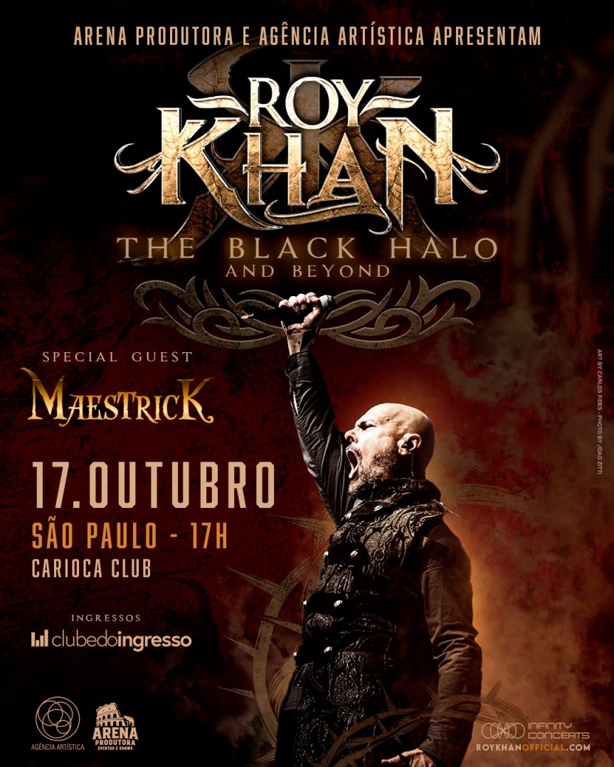 Roy Khan traz turnê “The Black Halo And Beyond” ao Brasil com shows em São Paulo e Porto&nbsp;Alegre